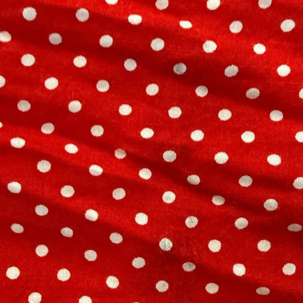 Erika Red Polka Dot Button Down Dress - Picture 9 of 12